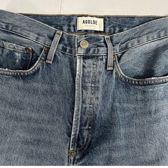 AGOLDE Lana Mid-Rise Straight-Leg jeans in the Backdrop wash size 26 - Picture 3 of 8